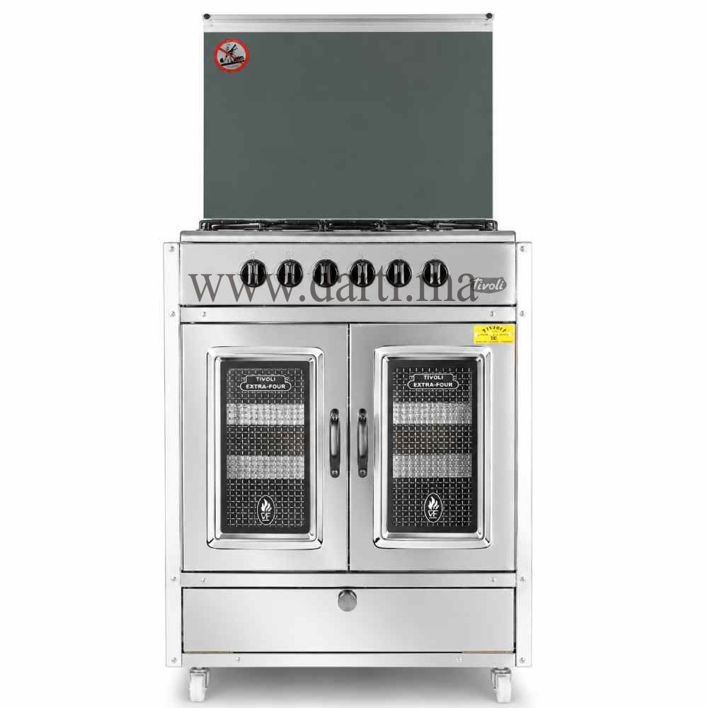 Cuisinière TIVOLI 60 cm Sans Tiroir 4 Feux avec Four à Gaz
