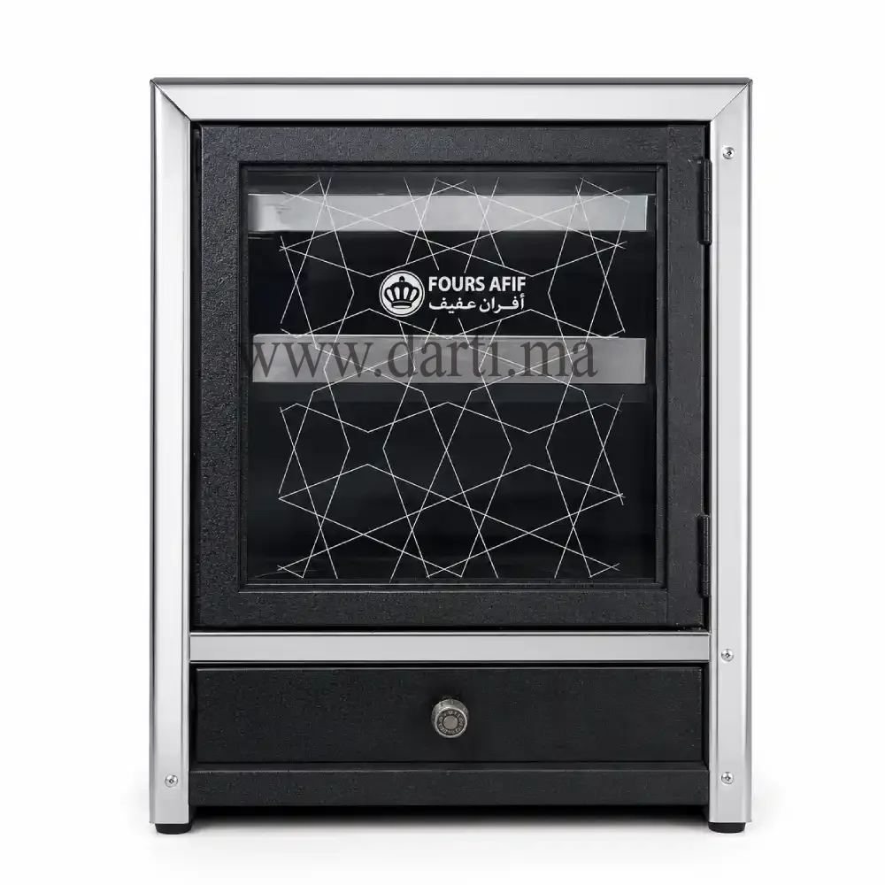 Four AFIF 47cm Gris Inox – Porte Vitrée _ DarTi