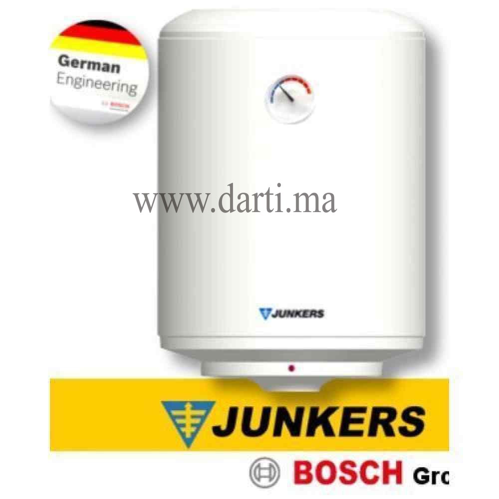 Chauffe-eau électrique 50 litres Junkers Bosch Chaudière à eau horizontale 1500w 