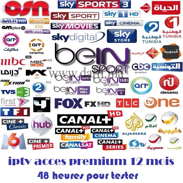 Abonnement IPTV 12 mois pour récepteur IPTV et Smart ipTV - DARTILUX