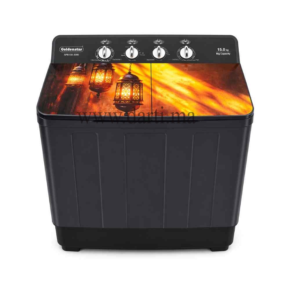 Machine à laver Goldenstar 13Kg semi-automatique XPB150-2090 – Cuve inox promo maroc