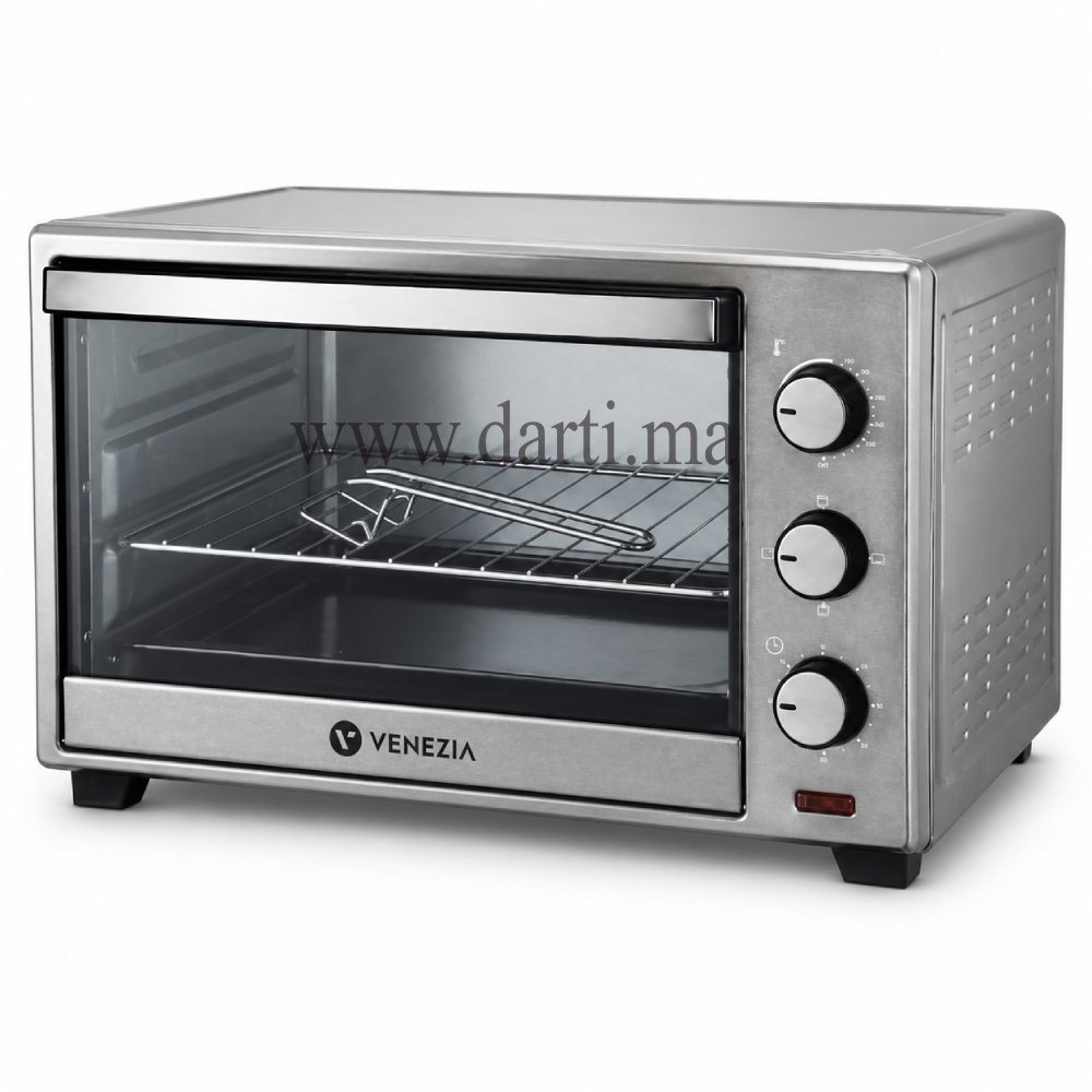 Four électrique Venezia SS019 19L – 1280W Inox avec minuterie